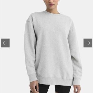 NWT MATE the Label Organic Fleece Oversized Sweatshirt